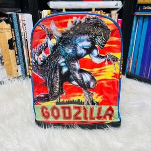 VINTAGE GODZILLA TOHO BACKPACK 1998 BLUE